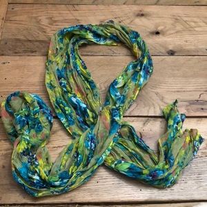 Linen Floral Spring Scarf